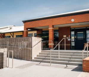 Irvin House Residential Aged Care as seen from the outside during the day.